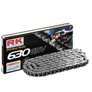 RK Chain Heavy Duty Classic Motorcycle XW-Ring Silver GSV 630-092L (48.0KN)