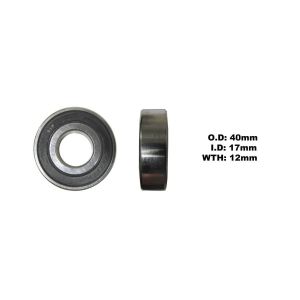 Bearing 6203DDU (ID 17mm x OD 40mm x W 12mm)