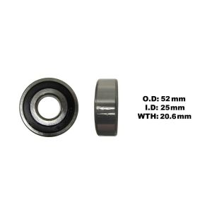 Bearing 3205B/52052RS (ID 25mm x OD 52mm x W 20.6mm)
