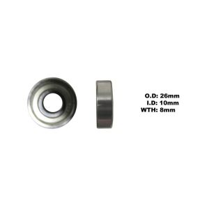 Bearing 6000ZZ (ID 10mm x OD 26mm x W 8mm)