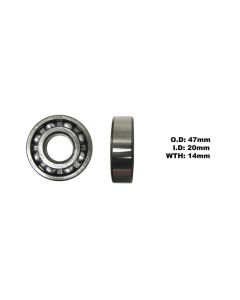 Bearing 6204 (ID 20mm x OD 47mm x W 14mm)