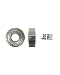 Bearing 6204Z (ID 20mm x OD 47mm x W 14mm)