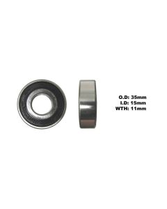 Bearing 6202DDU (ID 15mm x OD 35mm x W 11mm)