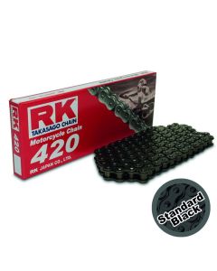 RK Takasago Motorcycle Chain StandardDuty Black SB 420-134L (18.5KN)