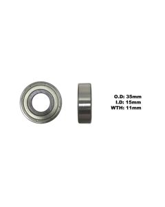 Bearing 6202ZZ (ID 15mm x OD 35mm x W 11mm)